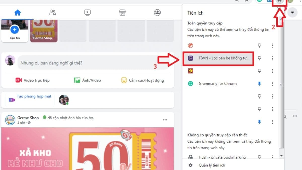 Dùng Multiple Tools for Facebook lọc bạn bè